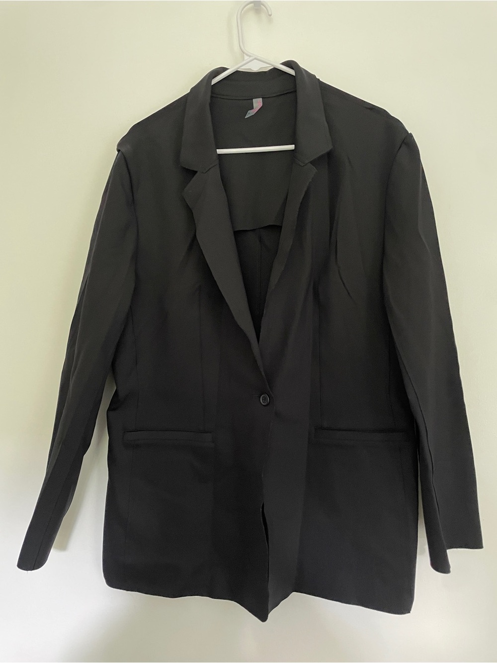 Commando Black Neoprene Single-Button Tailored Blazer with Pockets